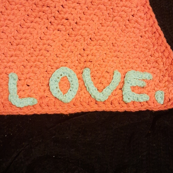 Crocheted Love heart - Picture 3 of 4